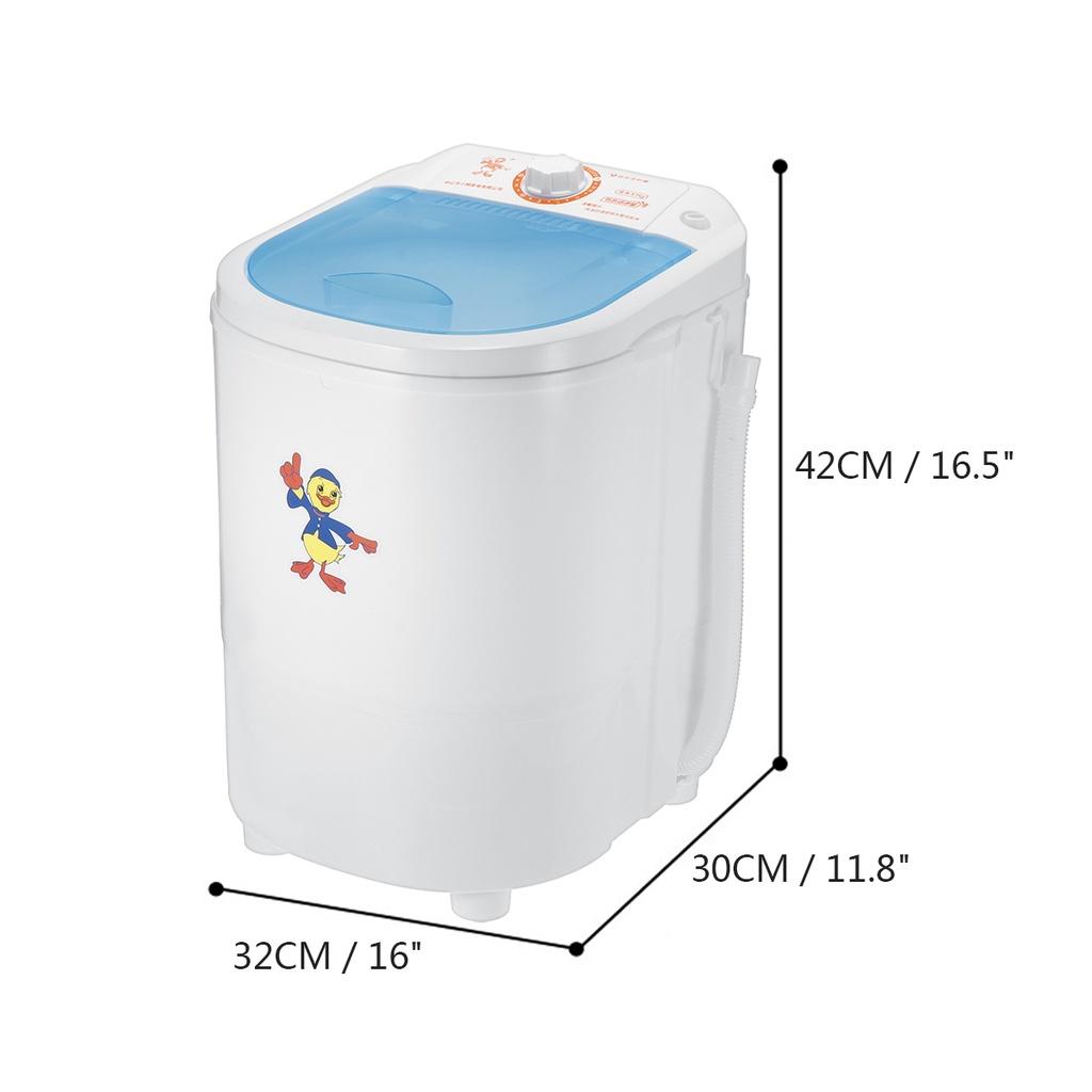 300W Mini Portable Clothes Washing Machine Capacity Small Washer Low Noise Automatic Single-Barrel Washer For Home/Dorm 4.5Kg