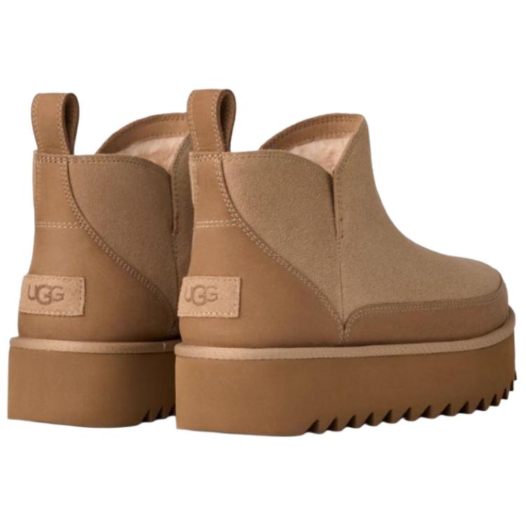 UGG Classic Novelty Sheepskin Warm Versatile Slip-On Snow Boots Women Boots Sand 1166753-SAN