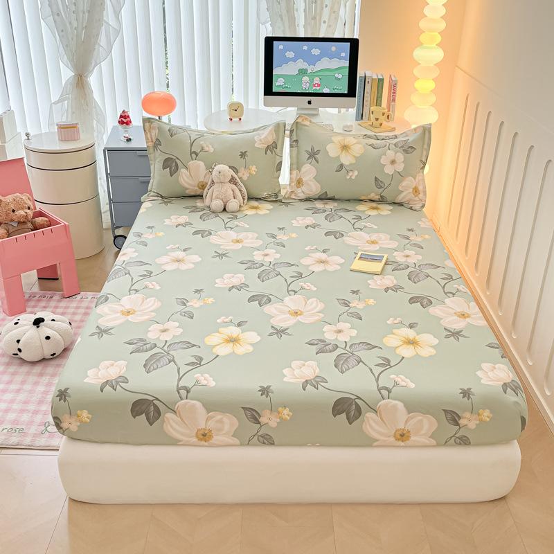 

Матрас из чистого хлопка цельный 100% хлопковый защитный чехол для матраса, покрывало, детская простыня для мальчика, трехкомпонентная модель матраса. 0.9 * 2.0m single mattress + a pair of pillowcases