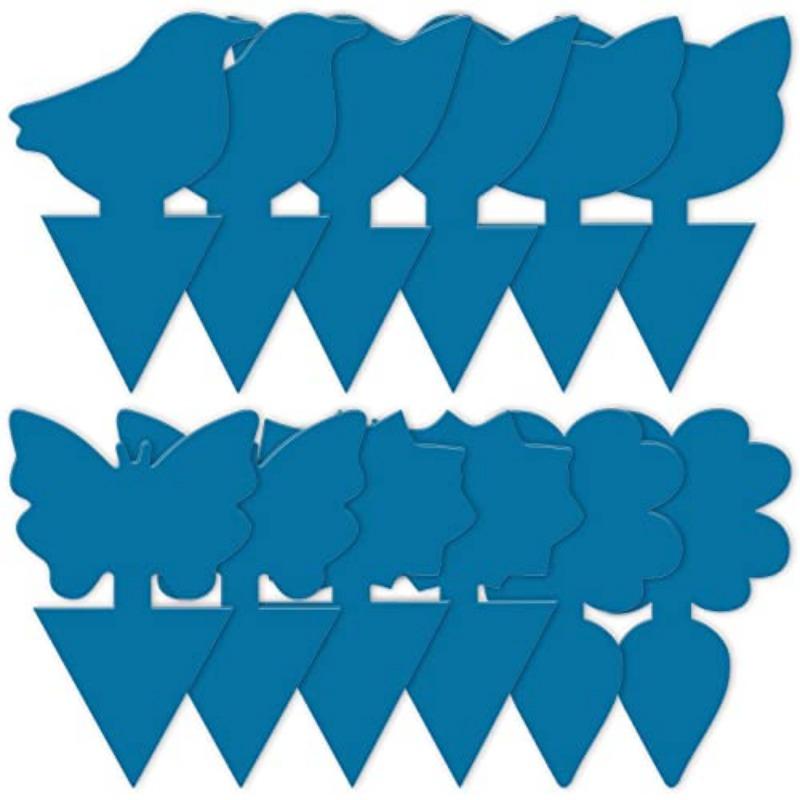 

24 упаковки черных липких ловушек для естественной борьбы с вредителями в помещении и на открытом воздухе, ловушки для фруктовых мух и ловушки для черных грибных комаров синий