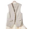 Korean Style Trendy Women's Sleeveless Vest Suit Jacket