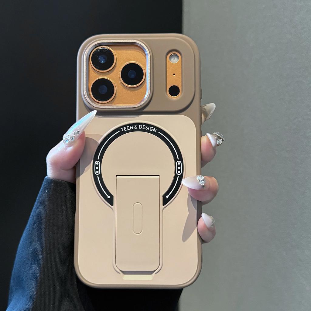 Magnetischer Klappständer Halter Für Magsafe Ladehülle Für iPhone Air 17 16 15 14 13 12 Pro Max Hautfreundliche Matte Schutzhülle