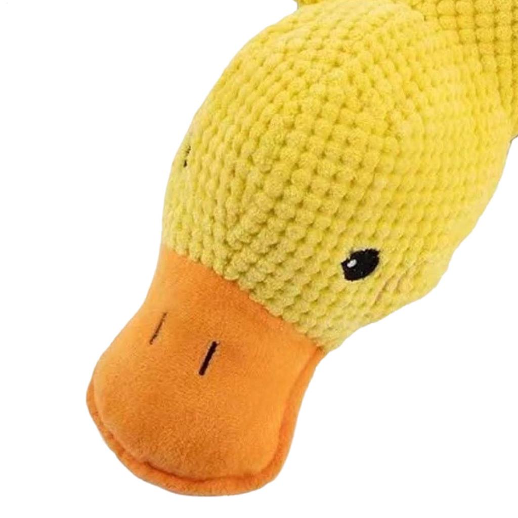 Dog Chew Toys Plush Companion Sleeping Duck Dog Toys for Small Large Dogs Bite Resistant Teeth Grinding Sound Relief Sound Toy