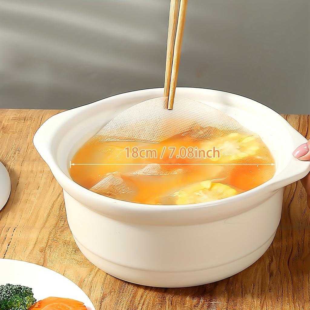 100pcs Round Food Blotting Paper, Kitchen Special Cookware Soup Cooking Oil Filter Paper Blotting Film