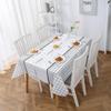 Waterproof & Stain-Resistant Plaid PEVA Tablecloth for Dining or Stall Use