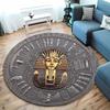 free shipping HD Retro Egyptian Pharaoh print round carpet for home sofa bedroom, decor mat home rug great gift for friends