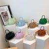 Fashion texture niche design shoulder messenger bag pleated portable small bag women's 2025 new drawstring bucket bag