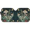 YSTARDREAM Retro Moth Mushroom Car Accessories Car Shades for Front Windows Sun Visor for Car Windshield Reflective Blocks Heat and Sun Green