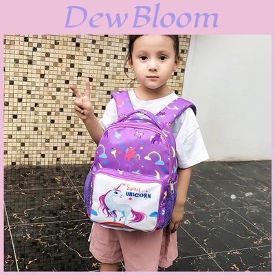 Childrens Cartoon Unicorn Backpack With Waterproof Nylon And Adjustable Straps For Preschool Kids