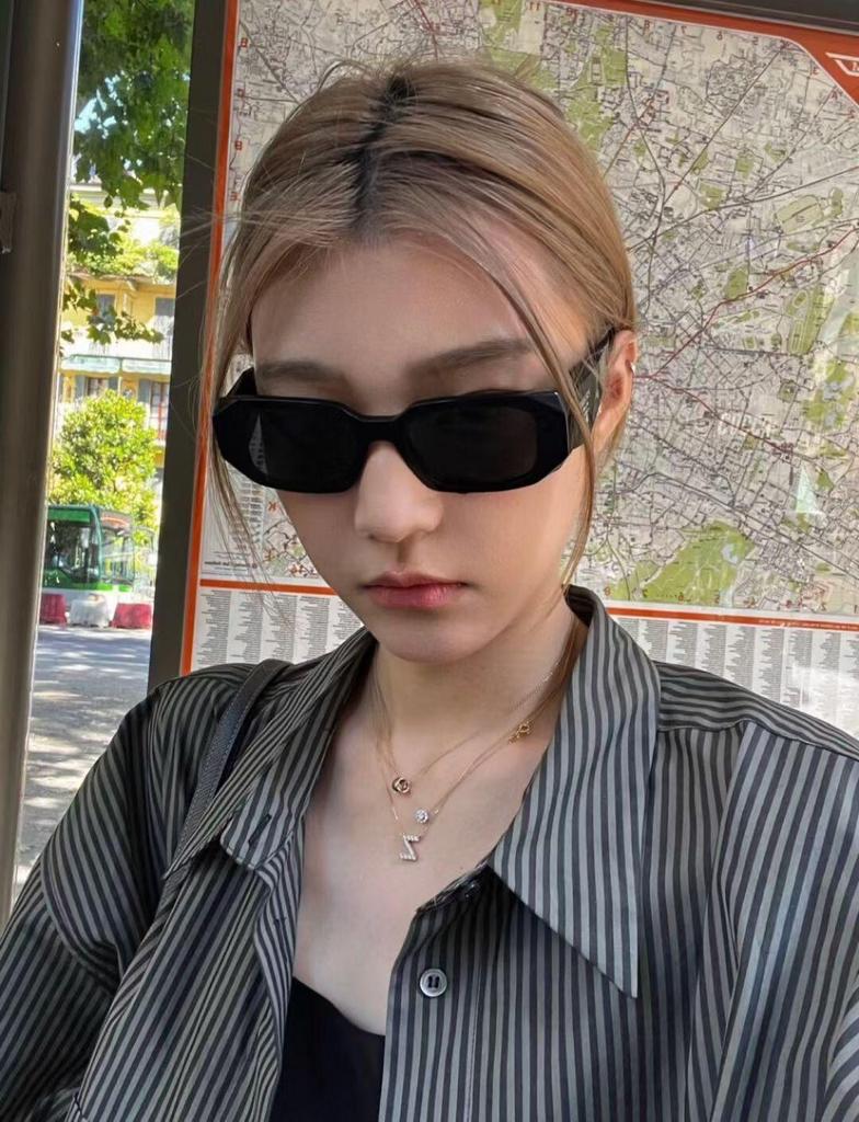 2025 Unisex Cat-Eye Sunglasses, High-End Rectangular Frame, Fashionable Sun Protection.