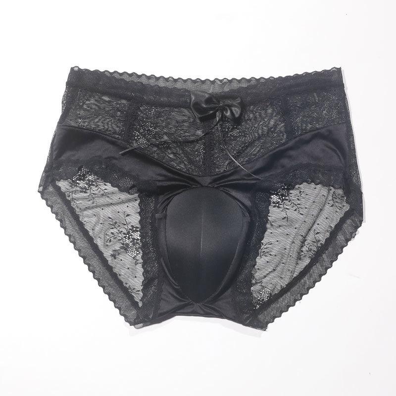 Sexy Spitze versteckte Slips Spaß große Größe gefälschte Girlboss Crossdressing Fengyin gefälschte Yin Slips Damen