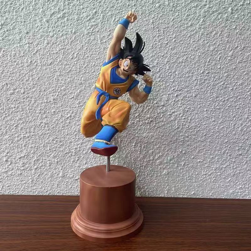 

25cm/9.84inch Dragon Ball Z Son Goku Figure Super Saiyan Pvc Action Figures Jump Goku Statue Collection Model Toys Gift ornament