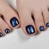 Trend Guide Cat Eye Gel Nail Pedicure Tips Glassy Gloss Magnetic Gel Artificial Nails 36 Pcs 1 Pcs Pedicure010_Night Sapphire