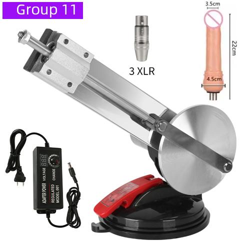 Telescopic Linear Actuator with High Thrust 75mm Stroke DC Motor 3XLR Connector Reciprocating Mechanism Automatic Sex Machine