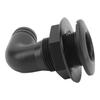 Marine Thru Hull Connector Leakproof Ergonomic Reliable Rugged 90 Degrees  Thru Hull Fitting for Yacht Boats Black