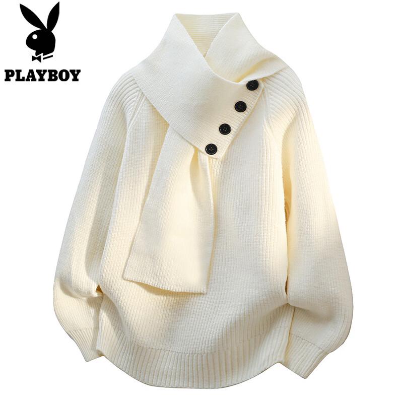 PLAYBOY Men's Thickened Knit Sweater