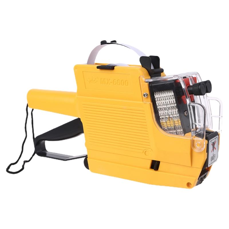 Price Gun Price Numerical Tag Gun Handheld Pricing Labeller MX-6600 Plastic Label Maker for Retail Shop Grocery Store