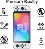 VAORLO Crystal Clear Case Kit for Nintendo Switch Oled Carrying Travel Bag Pouch for Ns Oled Game Console Protection & Screen Protector