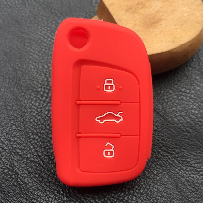 Silicone car Key Holder Cover For JAC Refine S2 S5 2015 3button Car Key Cover Case