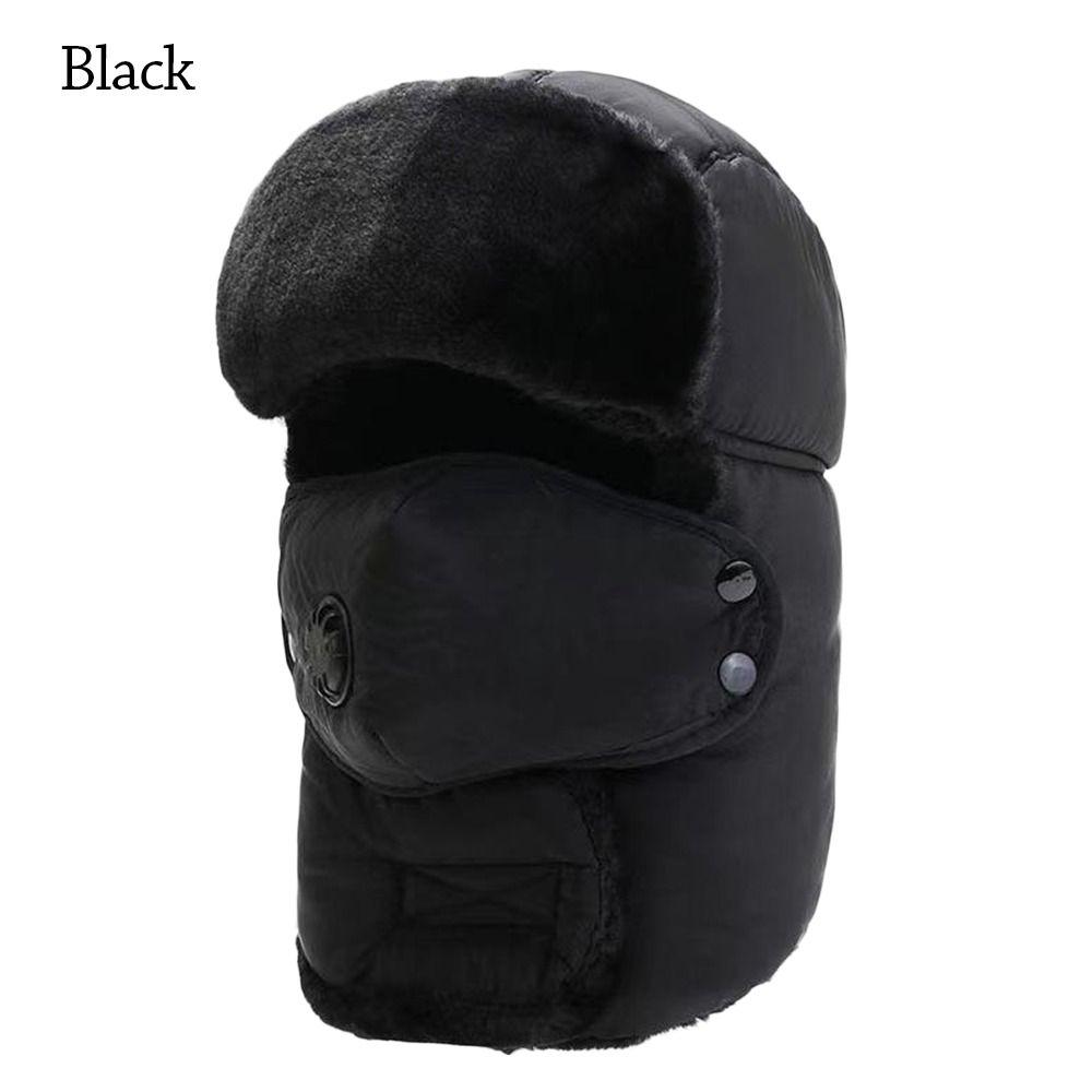 Thick Beanie Russian Caps Warm Winter Hat Outdoors Earflap Pilot Caps  for Men Women