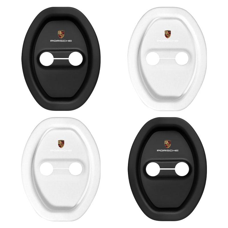 4 szt. Osłony ograniczników drzwi samochodowych Osłony ochronne zamków drzwi dla Porsche Boxster Cayenne Panamera Macan Cayman 911 918 996 917 991
