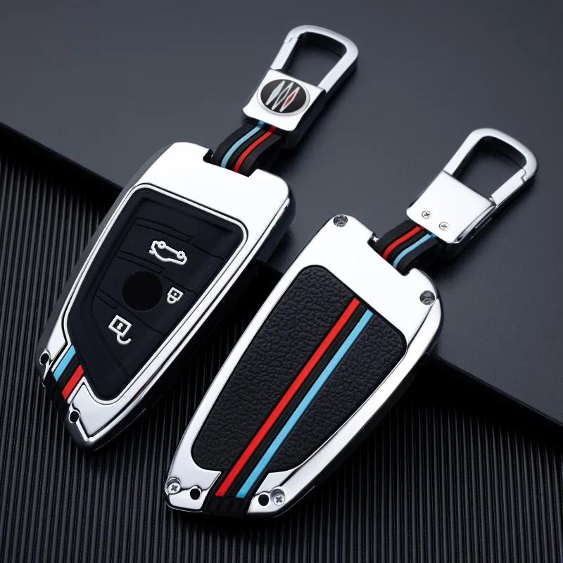 Zinc Alloy Car Key Case Cover for BMW X1 X3 X4 X5 F15 X6 F16 G30 7 Series G11 F48 F39 520 525 F30 118i 218i 320i Car Accessories