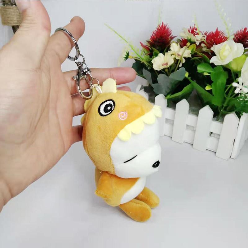 Adorable Cartoon Dinosaur Plush Toy Keychain For Kids Cute Stuffed Animal Gift