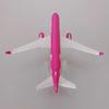 Scale 16CM 1:400 Metal Aircraft Columbia Pink A320 Replica Airlines A320 Airplane Diecast Model Aviation Plane Collectible Gift