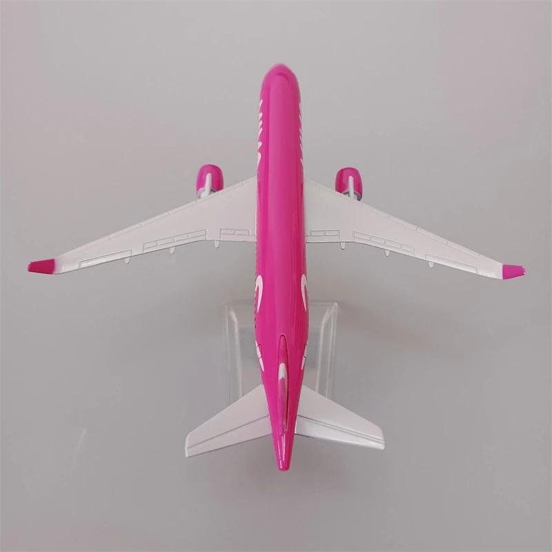 Scale 16CM 1:400 Metal Aircraft Columbia Pink A320 Replica Airlines A320 Airplane Diecast Model Aviation Plane Collectible Gift