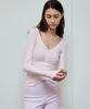 Debiweeo En Slit Long Sleeve Devi-T0138-Pink