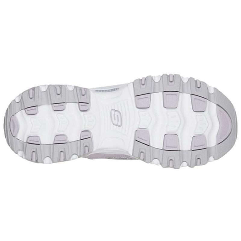 Skechers D'LITES 1.0 Women Mesh Synthetic Cushioned Low Top Dad Shoes Lavender Purple 11977-LAV