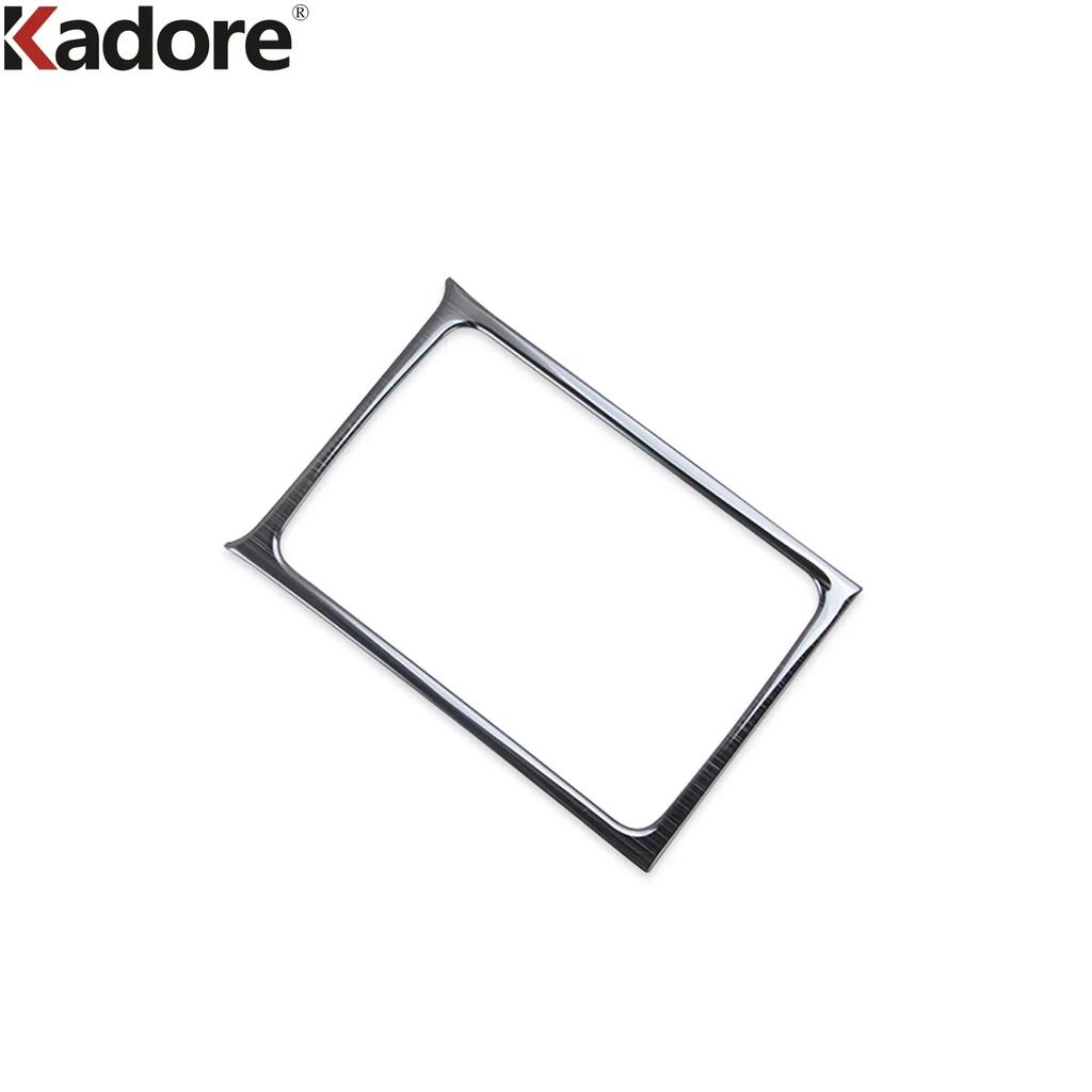 Car Console Water Cup Holder Frame Cover Trim For Volkswagen VW Golf 8 MK8 Pro R - Carbon Fiber Interior Accessories