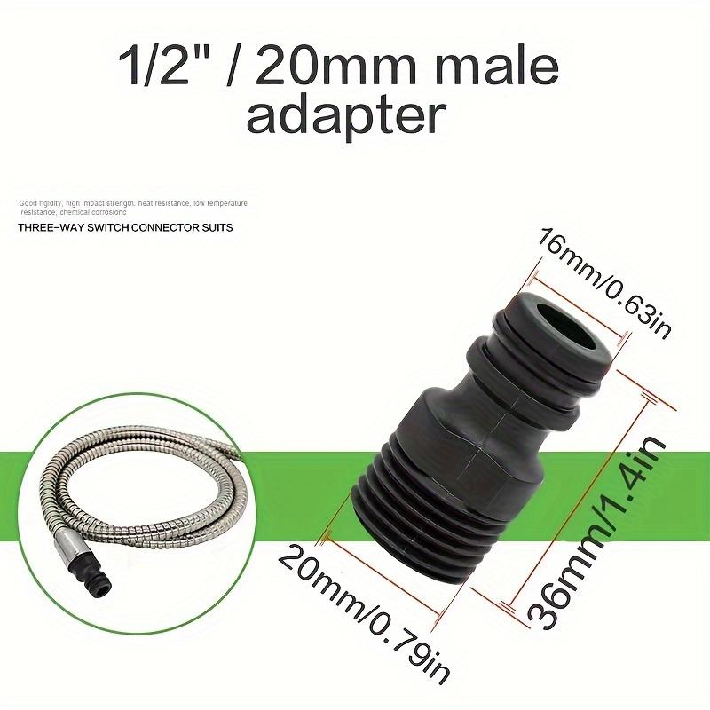 Threaded Fittings Threaded Joint Hydraulics Garden Plastic Quick Coupling Water Pipe 1/2inch 3pcs Faucet Adapter