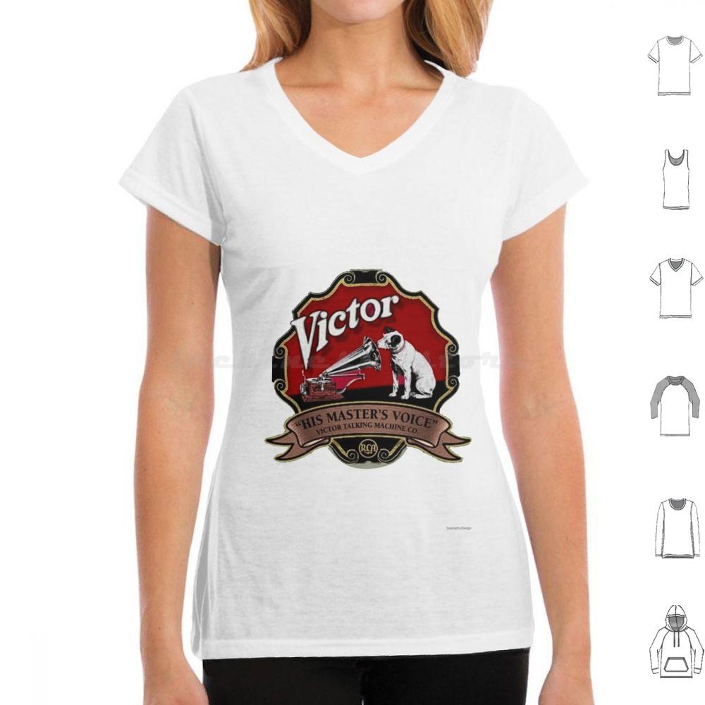 

His Masters Voice T Shirt Cotton Men Women DIY Print Talking Machine 4XL