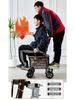 Foldable Mobility Scooter: Pushable & Rideable Elderly Walker with Four Wheels, Portable Shopping Assistant