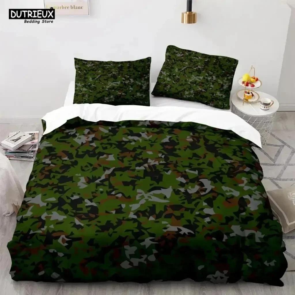 New 3D Print Modern Camouflage BComfortable Duvet Quilt Cover Pillowcase Bedding Set Children Bedroom Decoration Home Textile 135x200cm