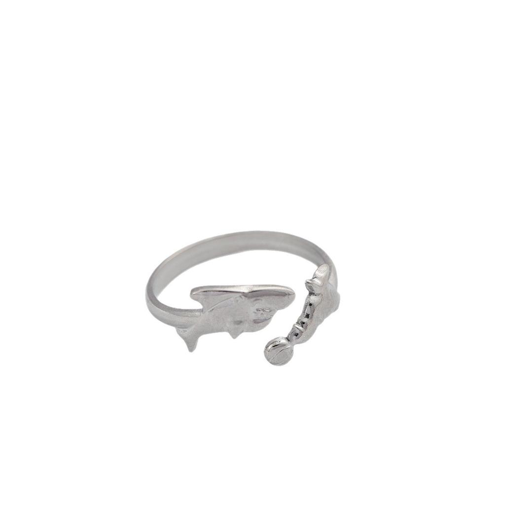 Dolphin Ring - Stainless Steel Open Ring - Simple Ring Jewelry