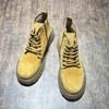 Winter Trendy Locomotive Boots Men'S British Style Rhubarb Boots Men'S Heightened Thick-Soled Martin Boots Men