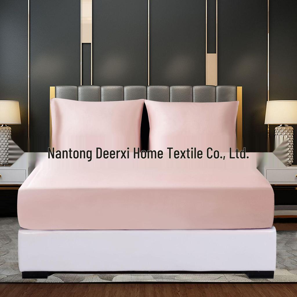 Silk Satin Cool Touch Fitted Sheet & Pillowcase Set