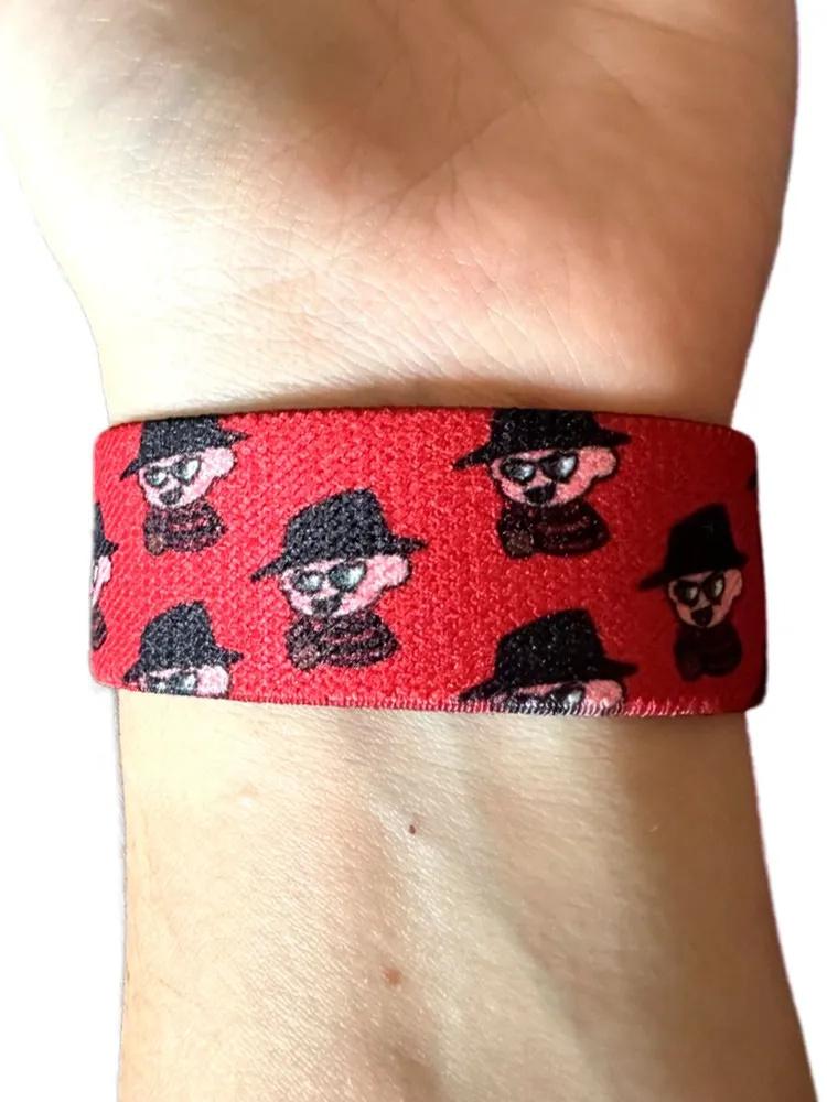 Halloween Elastic Wristband, Sports Elastic Cartoon Bracelet, Washable Elastic Bracelet