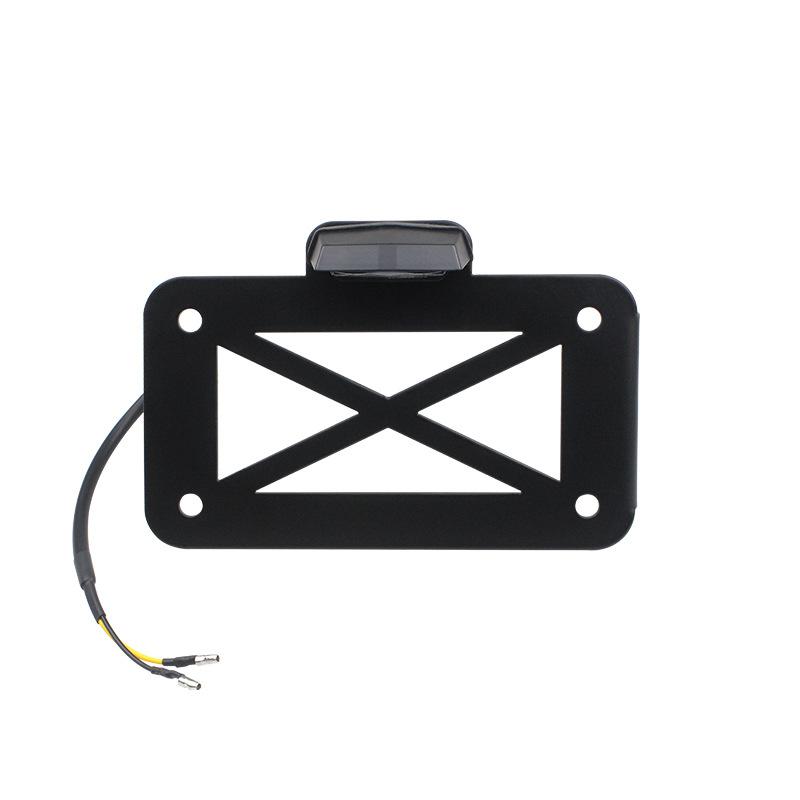 

Аксессуары для мотоциклов Модифицированные аксессуары Американский круизный принц Автомобильный ретро-держатель номерного знака с легким металлическим черным кронштейном чёрный