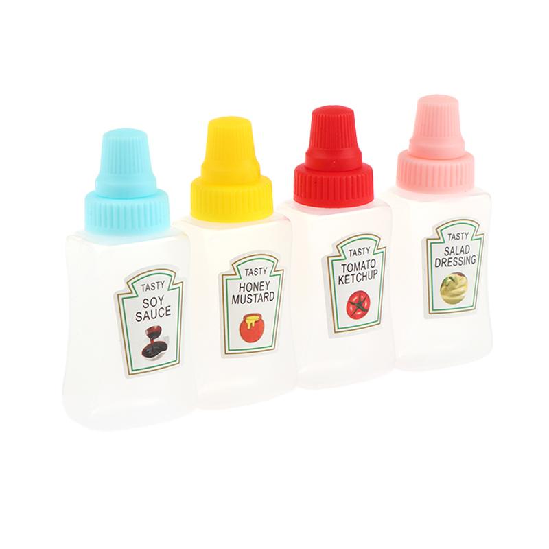 1/4 ks mini lahviček s kečupem, nádoba na dresink do salátu, spížní nádoby