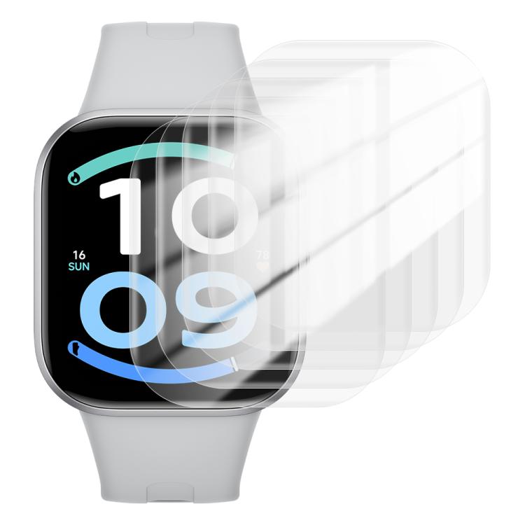 5 PCS Soft Hydrogel Full Cover Screen Protector For Redmi Watch 6 Active, HD Clear Anti-Scratch Precise Cutting Watch Front Protective Film