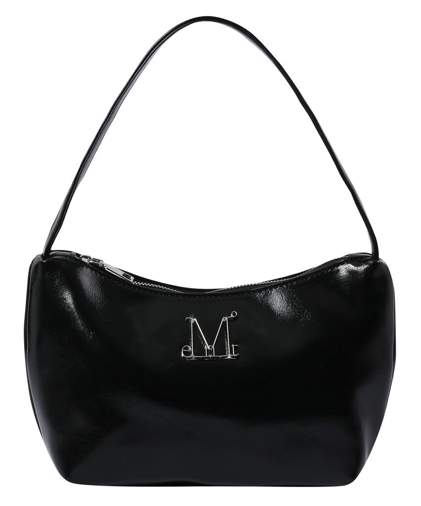 Mucent Morin Metal Logo Compact Shoulder Bag Unisex