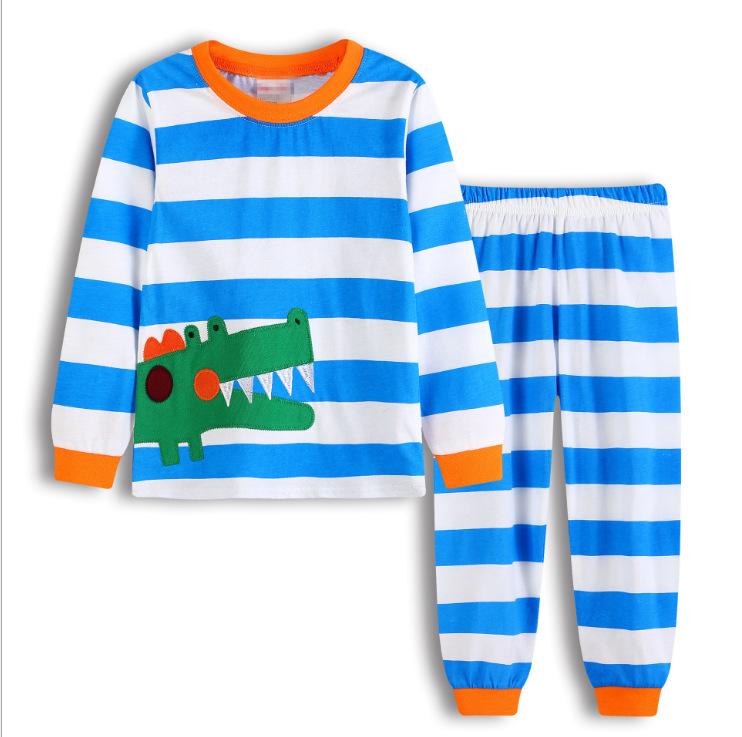 2025 Dinosaur Pattern Kids Homewear Set - Children's Clothing