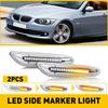 Clear Front LED Fender Side Marker Lights Assembly For E82 E90 E92 E46 E60 BMW V
