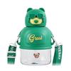 Cartoon Childrens Cups Cup with Straw Primary School Student School Strap Portable Big Belly Cup Adorable Plastic Cup Water Cup