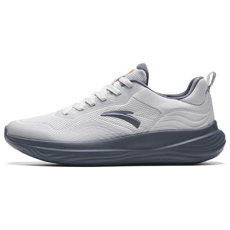 New Anta Shock Absorbers Slip Resistant Abrasion Resistant Low Top Training Shoes Men's Gray 112337793-4