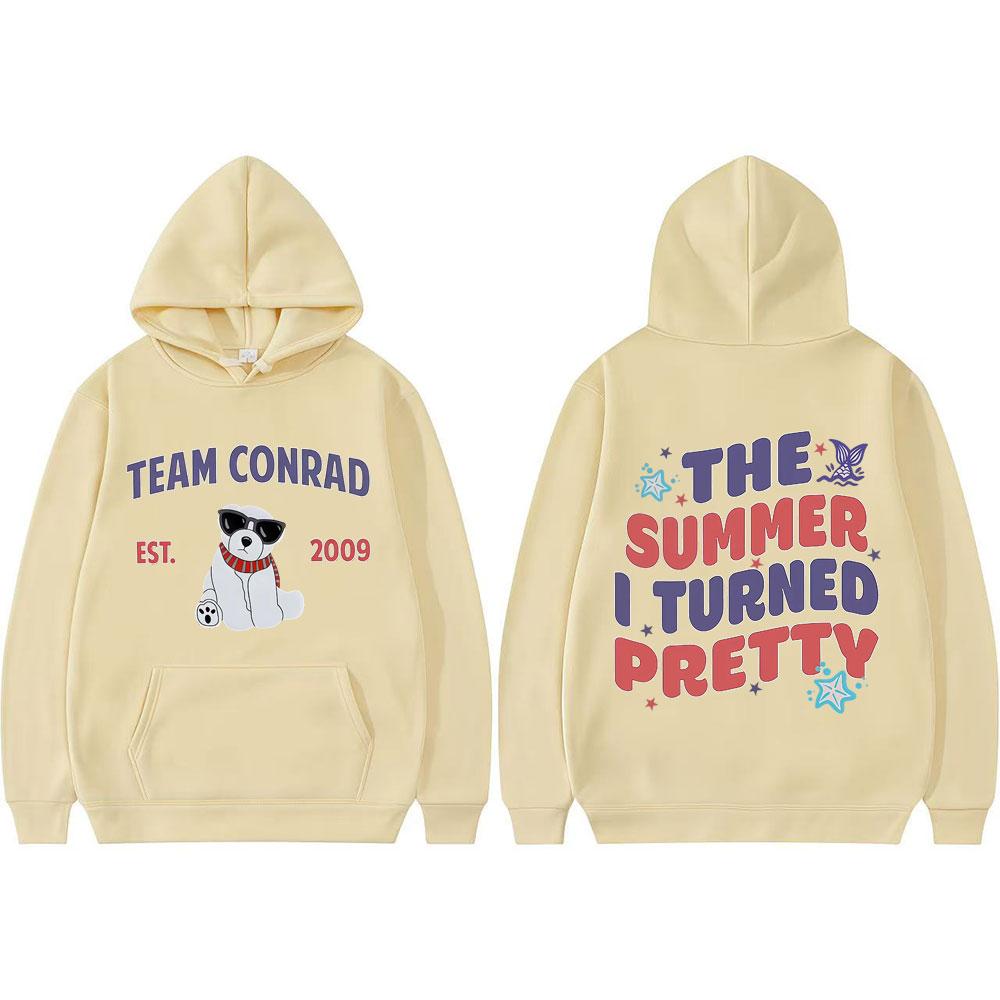 Cousins Beach Team Conrad Movie Pullover Funny I Turned Pretty Sweatshirts Men Women Fashion Vintage Oversized Loose Hoodie Tops