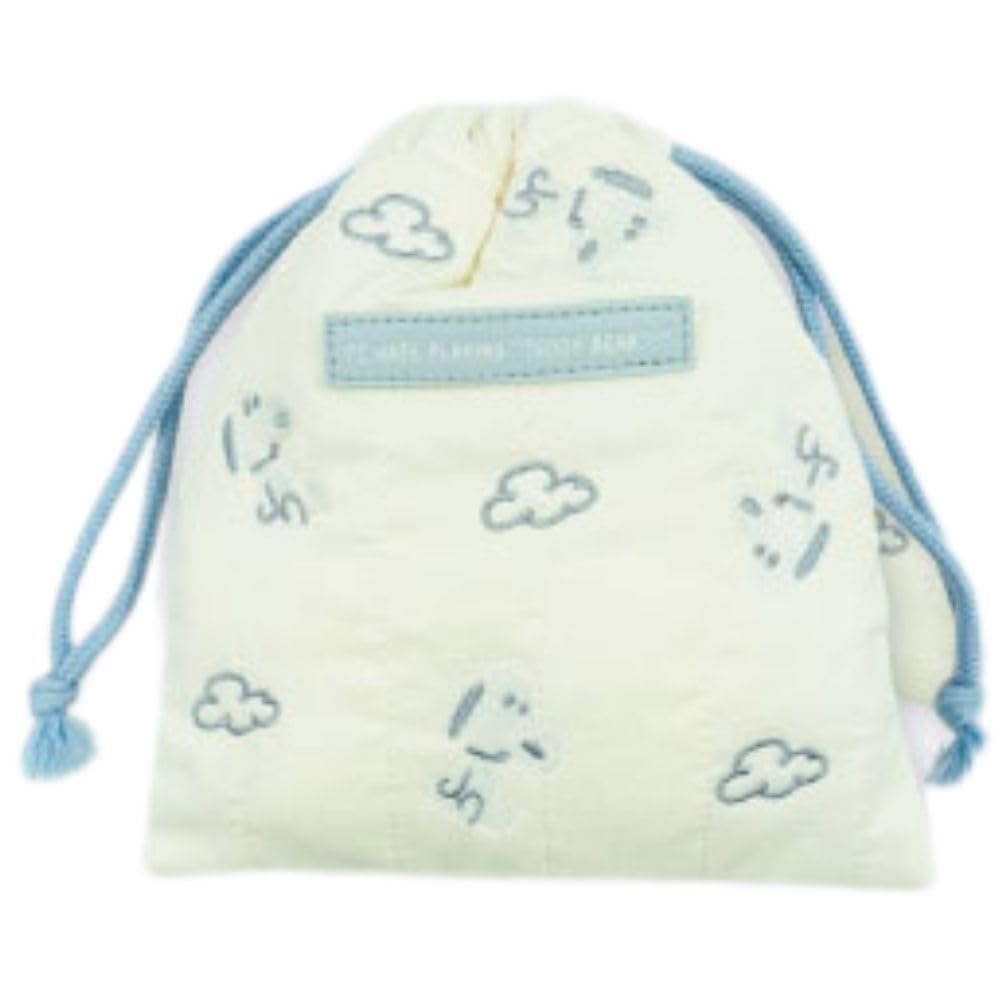 Сумка-мешок с завязками Marimo Craft СНУПИ, Плюшевая, Белая, Прибл.. Ш170 x В200мм (SPCQ-461)